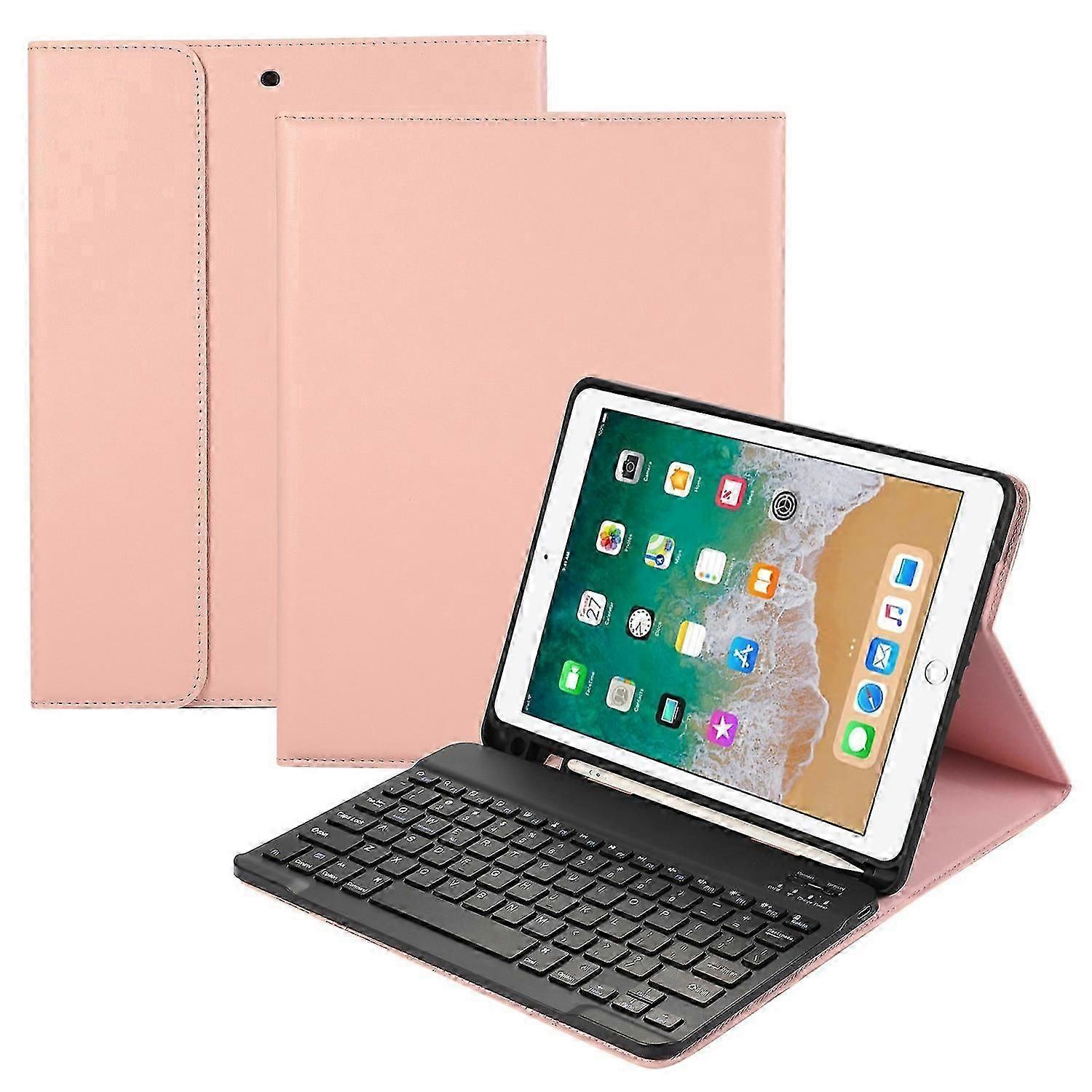 Για Ipad Air (2013)/αέρα 2/9,7 ιντσών (2017)/(2018) Bluetooth πληκτρολόγιο δερμάτινη βάση θήκης με υποδοχή στυλό
