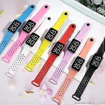 Electronic Watch Multi-purpose Life Waterproof Touch Control Causual Couple Square LED Digital Watch