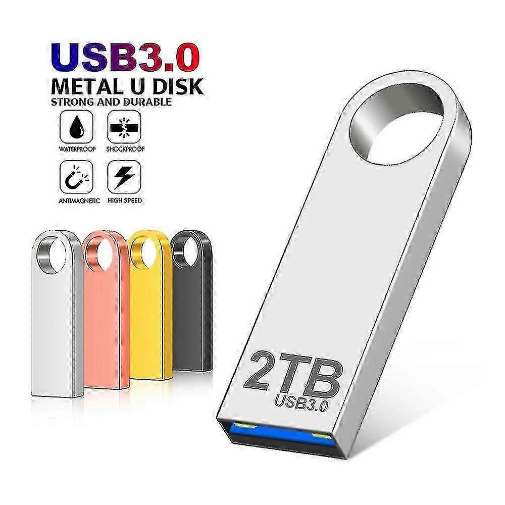 سوبر USB 3.0 2TB محرك القلم المعدني 1 تيرابايت كلي USB محركات أقراص فلاش 512g Pendrive عالية السرعة المحمولة سد ميموريا USB عصا شحن مجاني