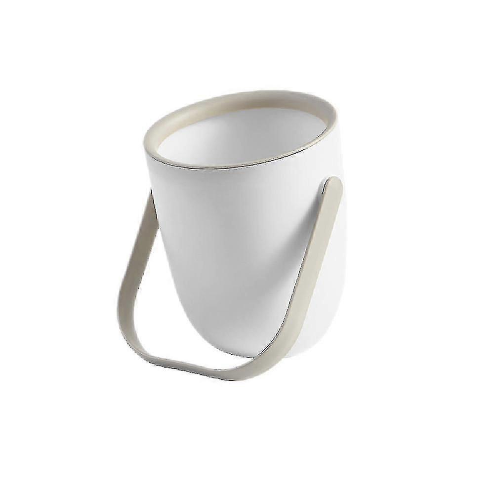 PP Trash Can, Mini Capless Round Shape Suitable For Office Storage Bucket