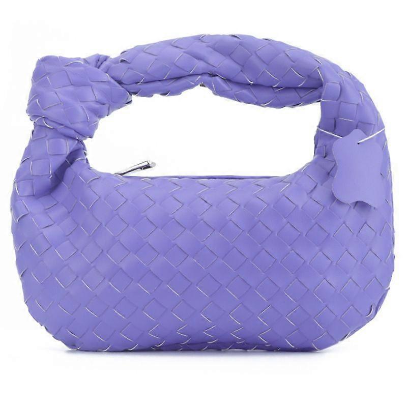 المنسوجة الجلود هوب زلابية حقيبة عشاء حقيبة يد للنساء محفظة هوبو حقيبة معقود المنسوجة الصيف مخلب حقيبة