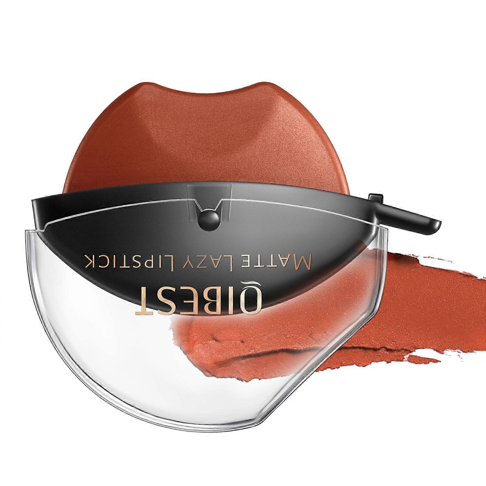 Matte Lipstick Lazy Lipstick Long Lasting Waterproof Moisturizing Lipstick Non-Stick Cup Not Fade Lip Shape Lipstick 7