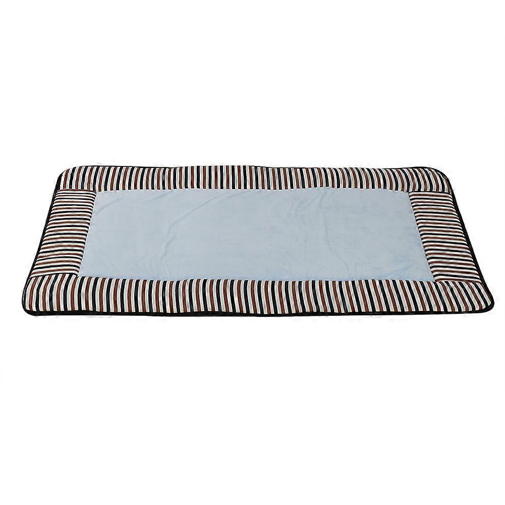 Small Dog Puppy Cat Sleeping Mat Pet Bed Cushion Soft Stripe Blanket