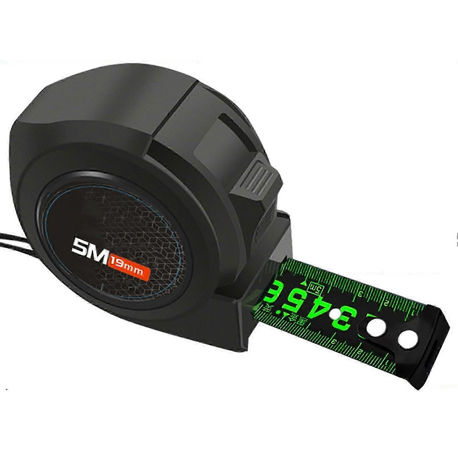 Fluorescent Steel Tape Measure Portable Telescopic Tape Measurements with Clear Scalep