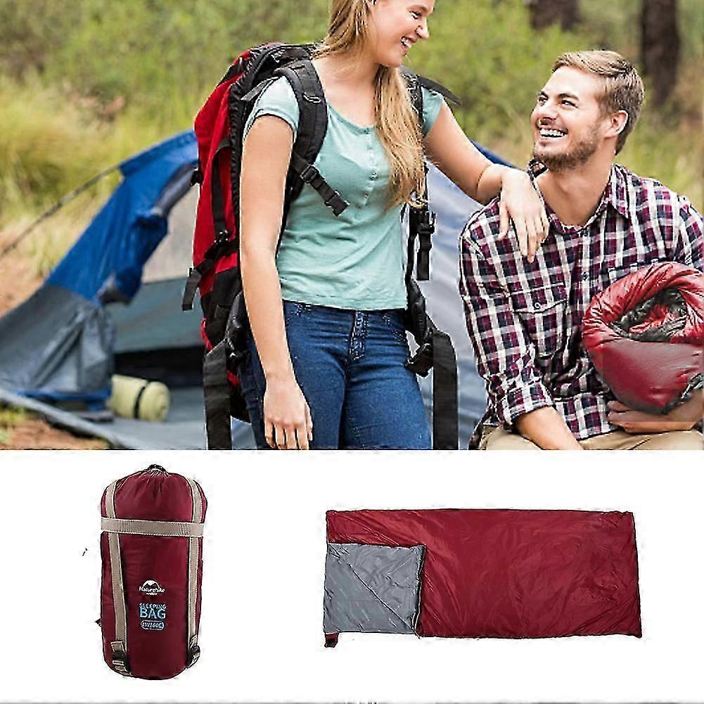 Exquisite Wide Lightweight Outdoo rEnvelope Sleeping Bag with Bag (Red)