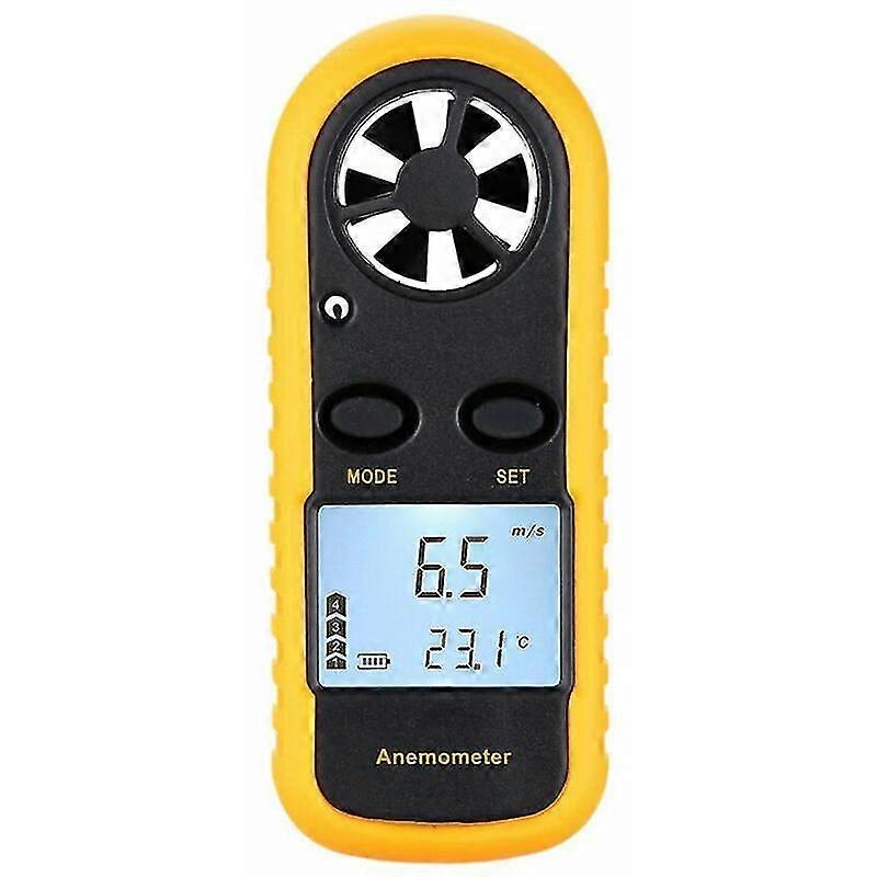 Mini LCD Digital Anemometer Wind Speed Air Speed Temperature Measurement with Backlight