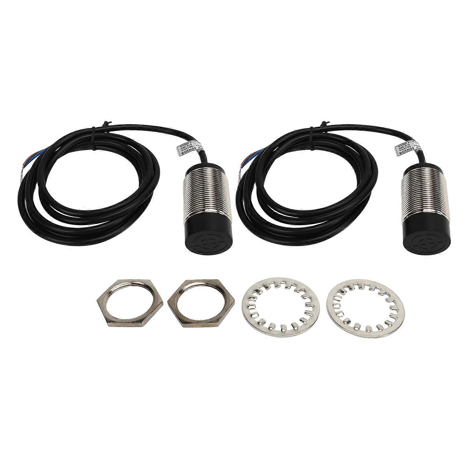 2 Set Sensor Waterproof NPN DC 2 Wire Normally Closed NC 15mm Distance Proximity Switch 6‑36VDC