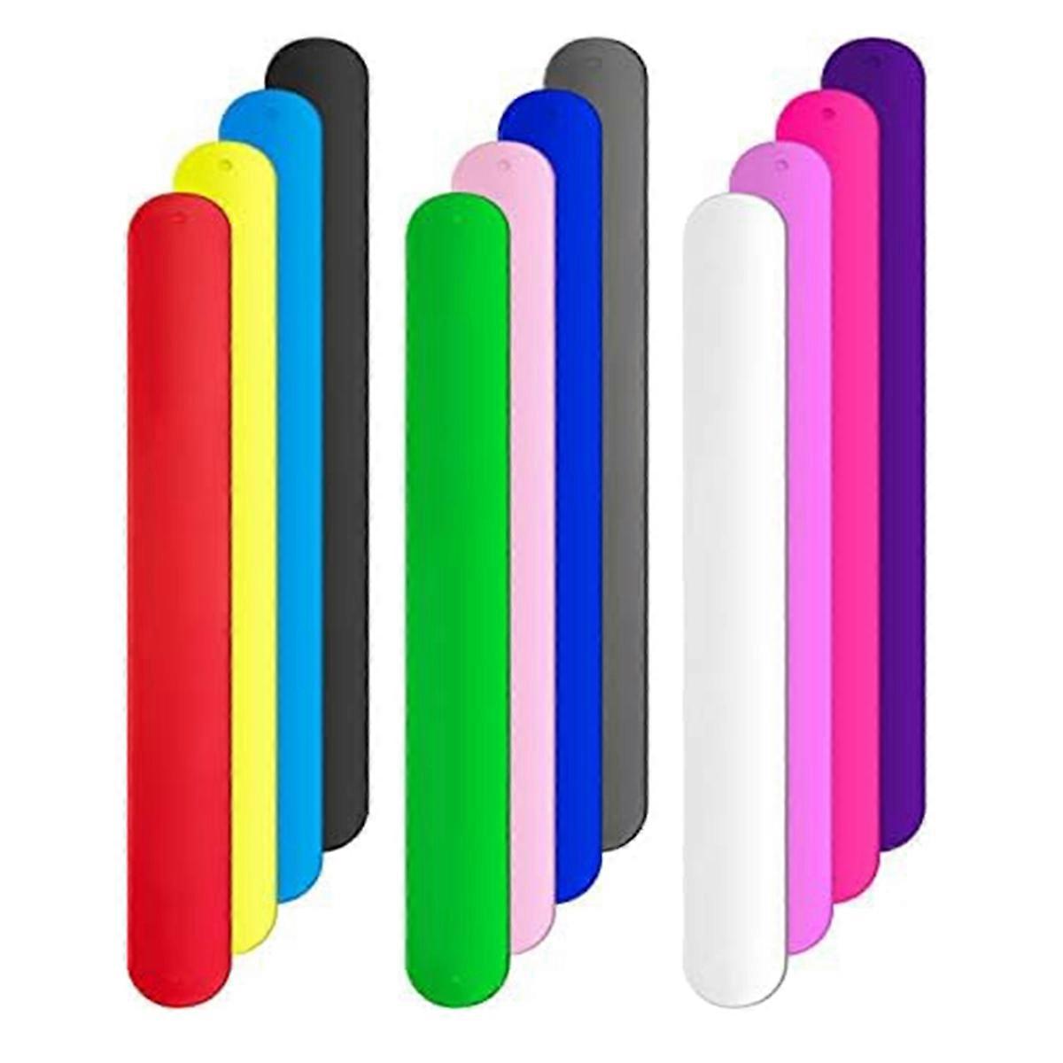 12Pcs Silicone Flip Wrapping Paper Holder Poster Holder Paper Roll Holder Stabilizer Slap Bands for