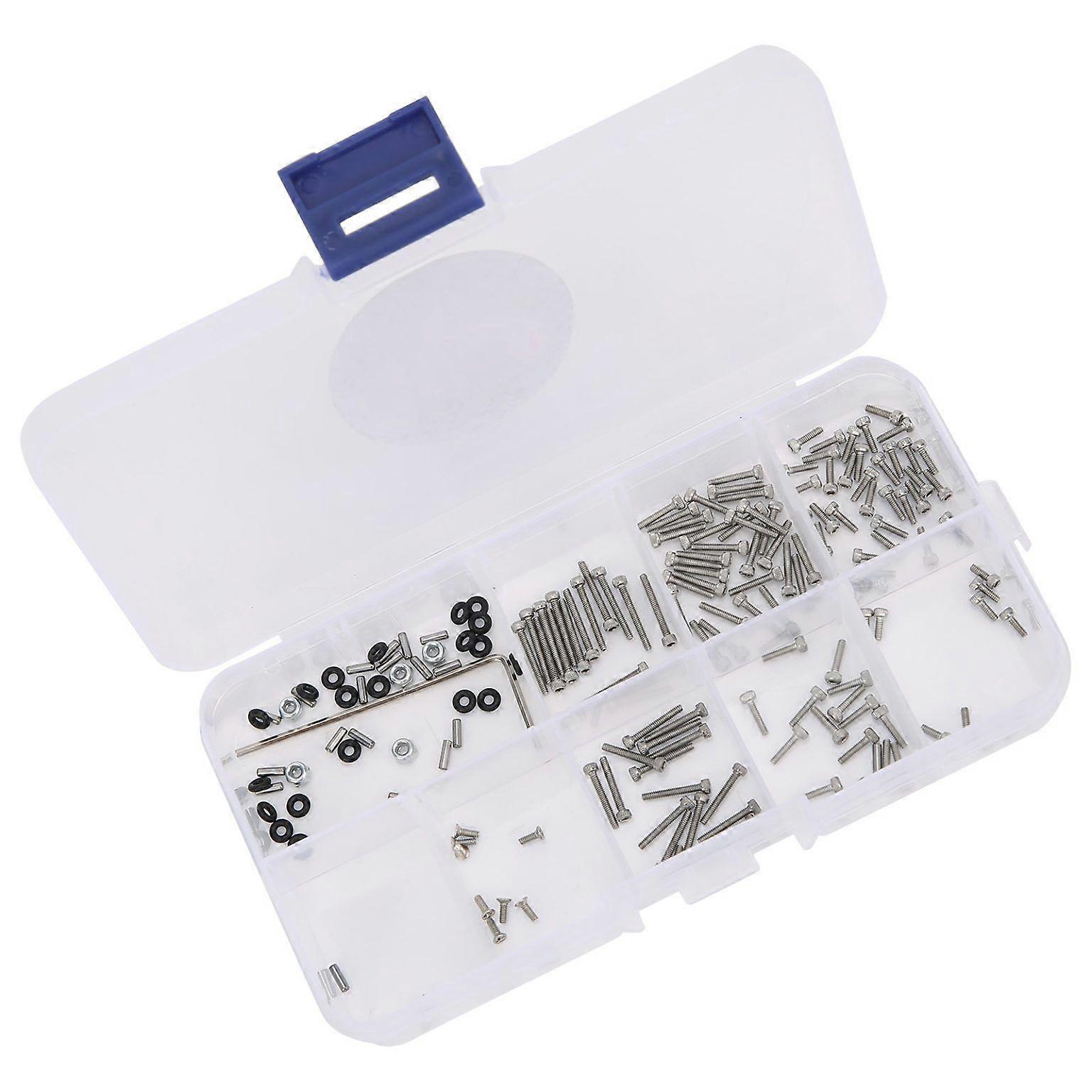 Stainless Steel Screw Nuts Kit for 1/24 RC Models - Complete Screw Box Set