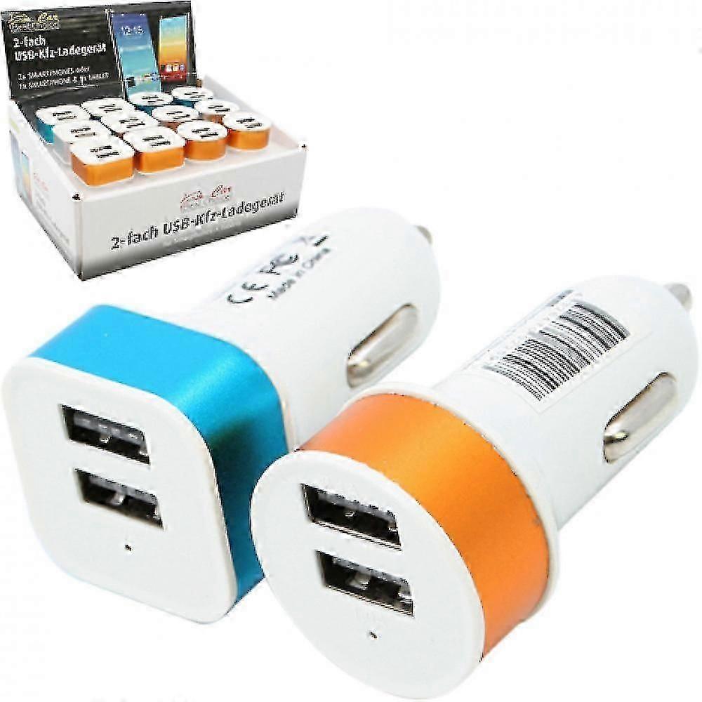 Usb Car Adapter (square/blue) Blue