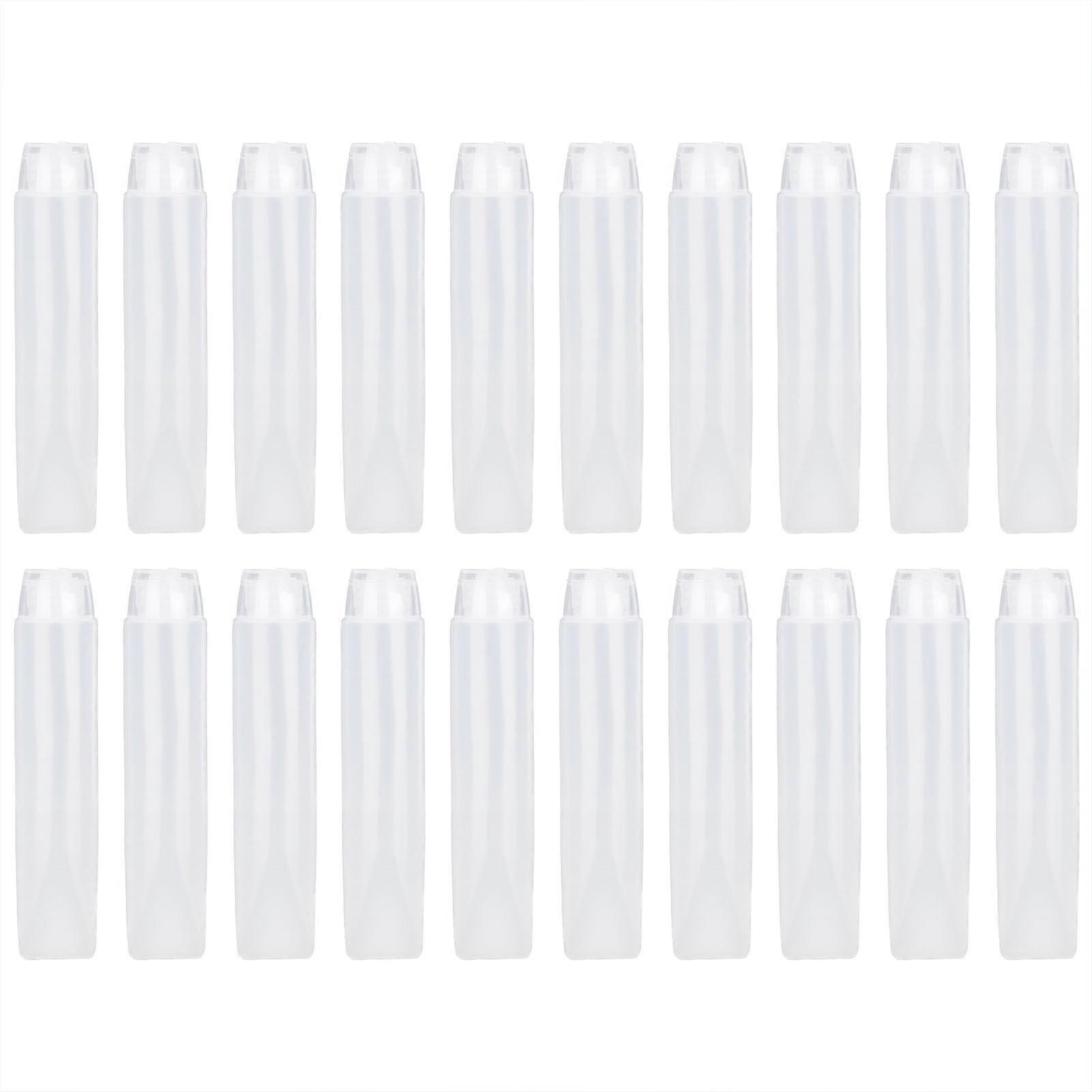 20Pcs Empty Cosmetic Tube Leakproof Refillable Shampoo Container Facial Cleanser Squeeze Bottle50ml