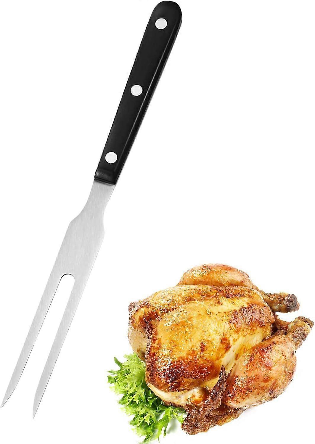 Meat fork, carving fork, carving fork, meat fork, meat fork, meat serving fork, grill fork, stainless steel meat fork, long handle cooking tool for po