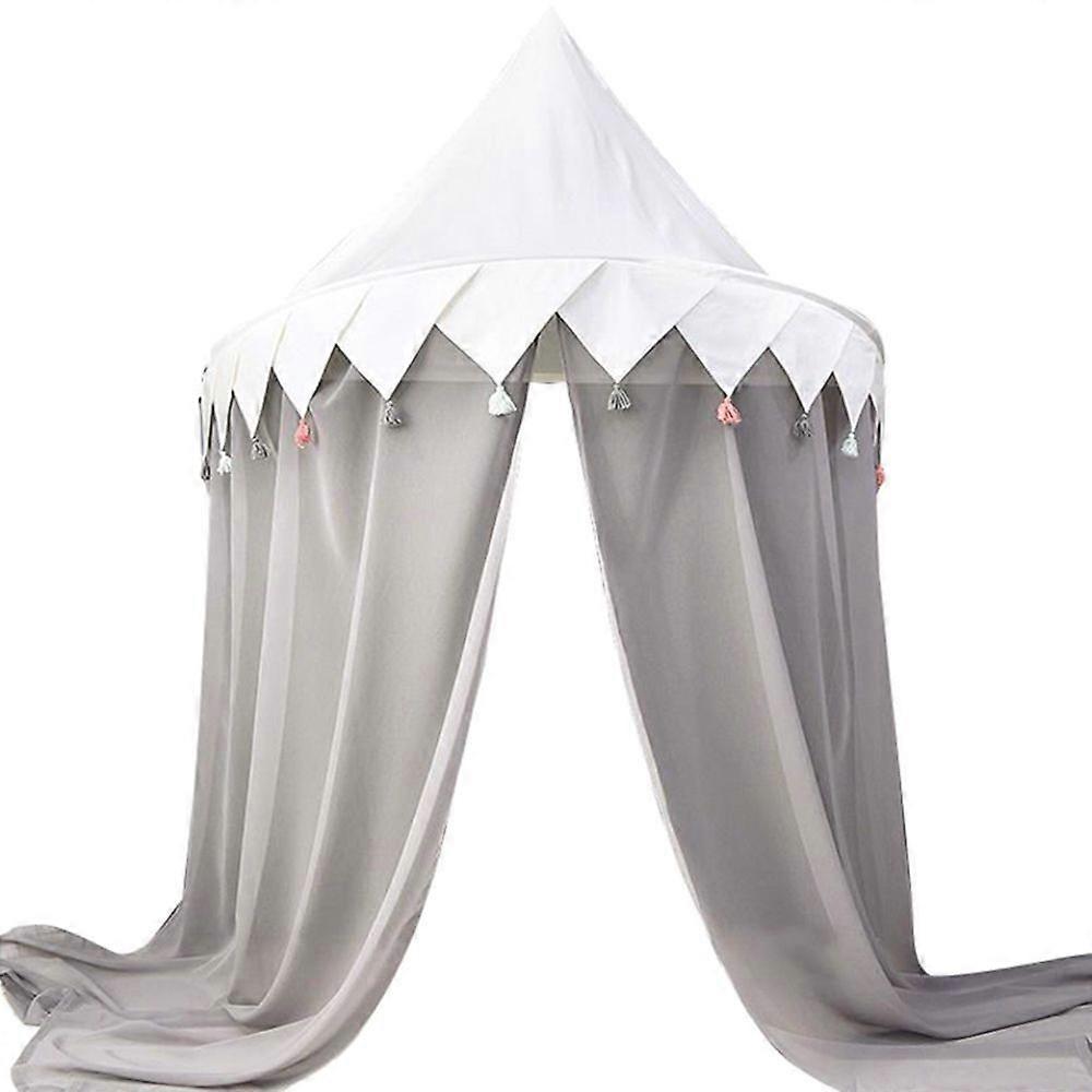 children's canopy bed with hanging muslin curtain reading tent reading nook small
