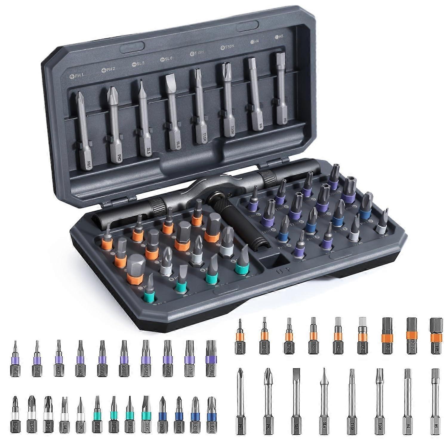 42 Pieces Magnetic Screwdriver Set for Furniture and Electronics