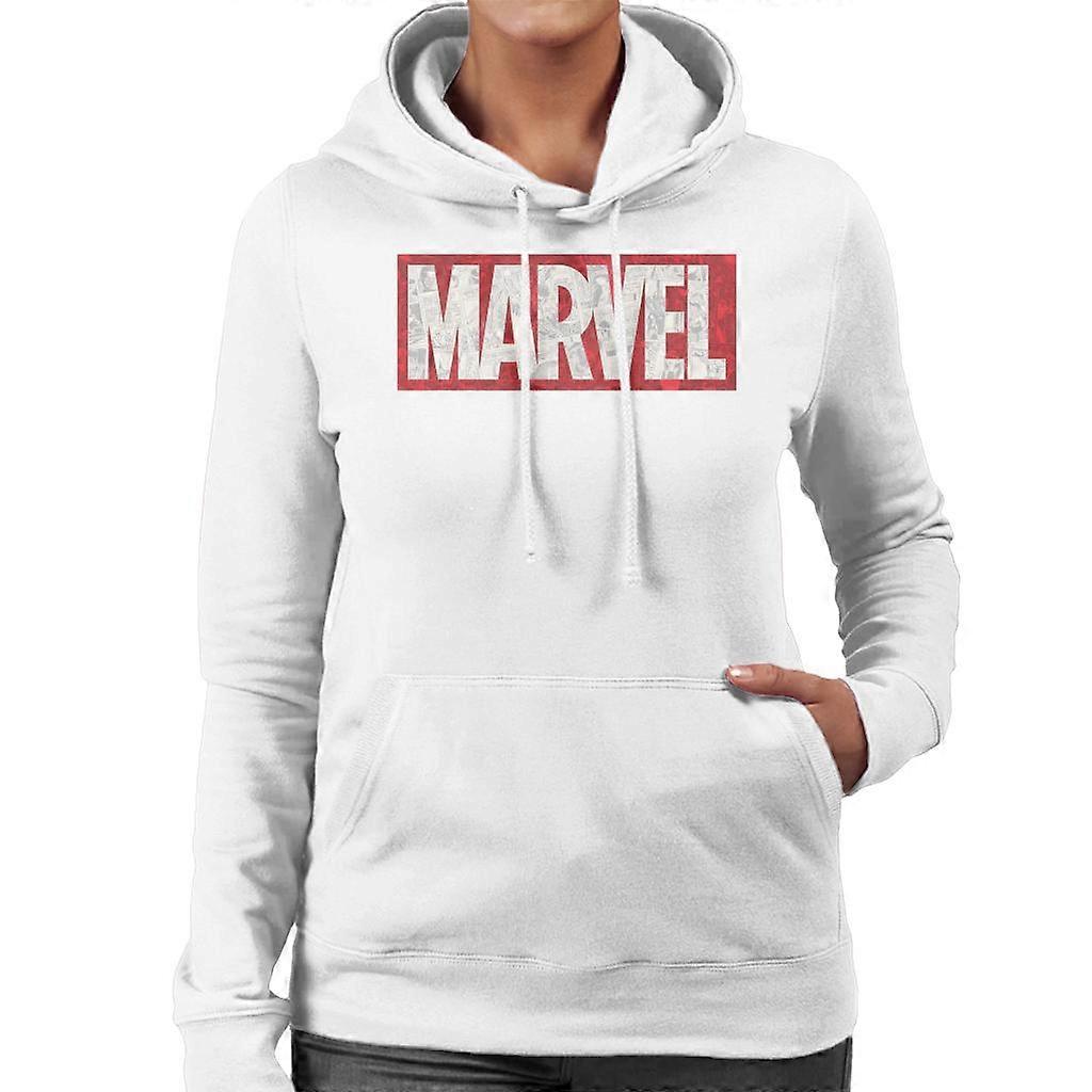 Moletom com Capuz para Mulheres com Logo de Quadrinhos Clássicos da Marvel