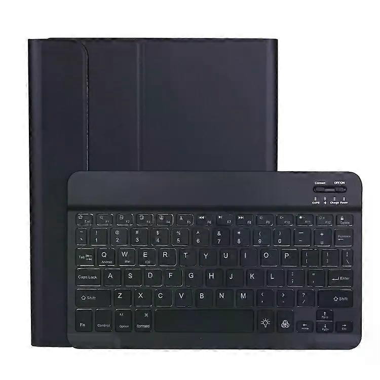 Bluetooth Keyboard Tablet Case-Ultra-thin,Detachable,Backlight,iPad Air 4 (10.9")-Black Black