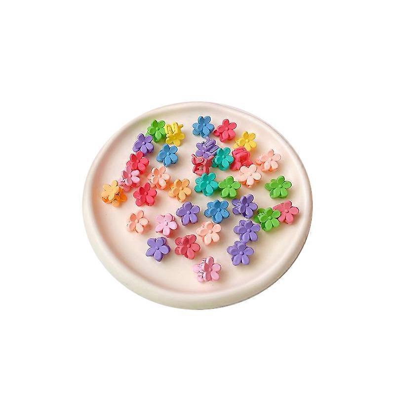 36pcs 아기 소녀 미니 헤어 클로 클립 유아 귀여운 만화 장식 헤어 클립 액세서리 파티