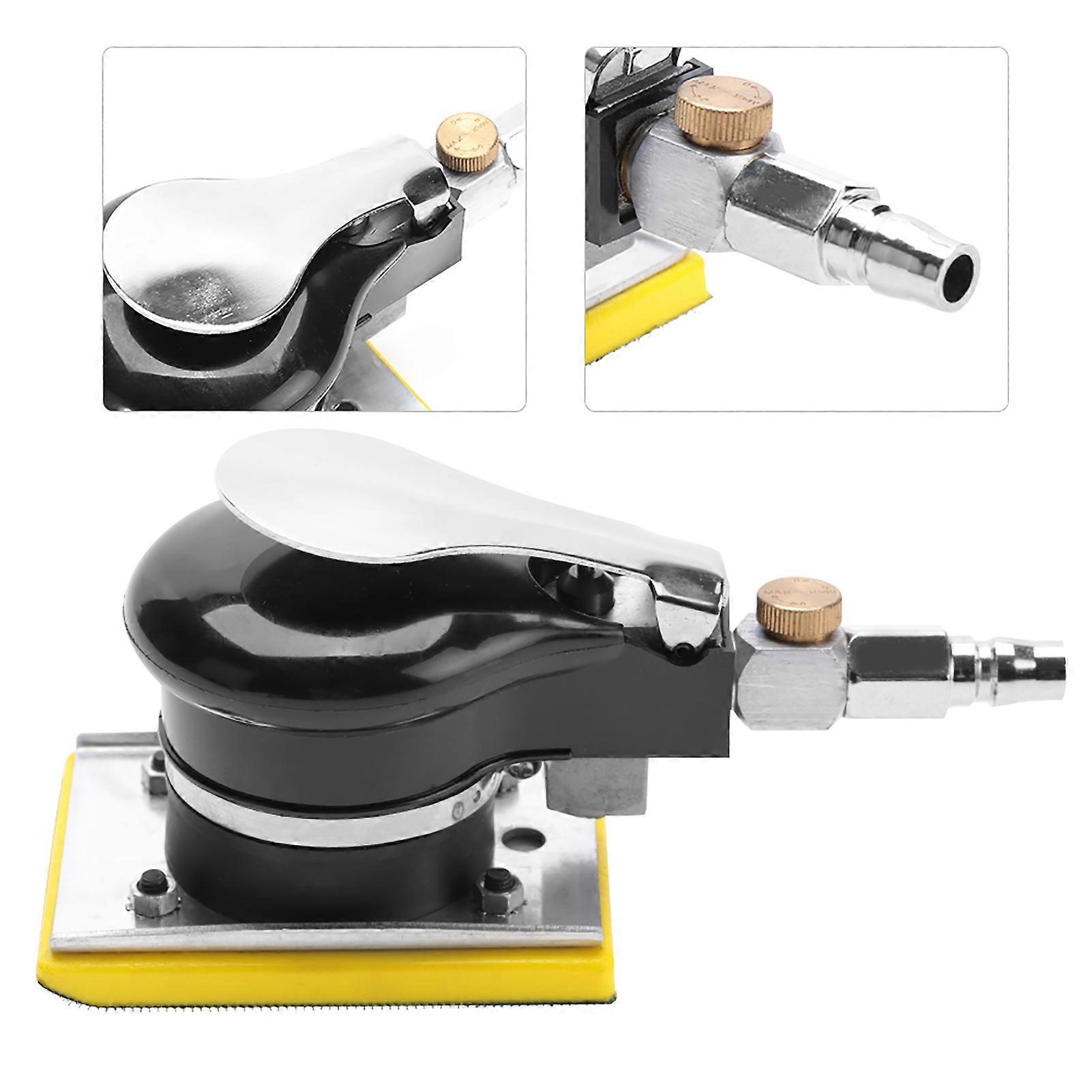 71 x 100mm Handheld Air Sander Polisher Pneumatic Polishing Tool 10,000rpm