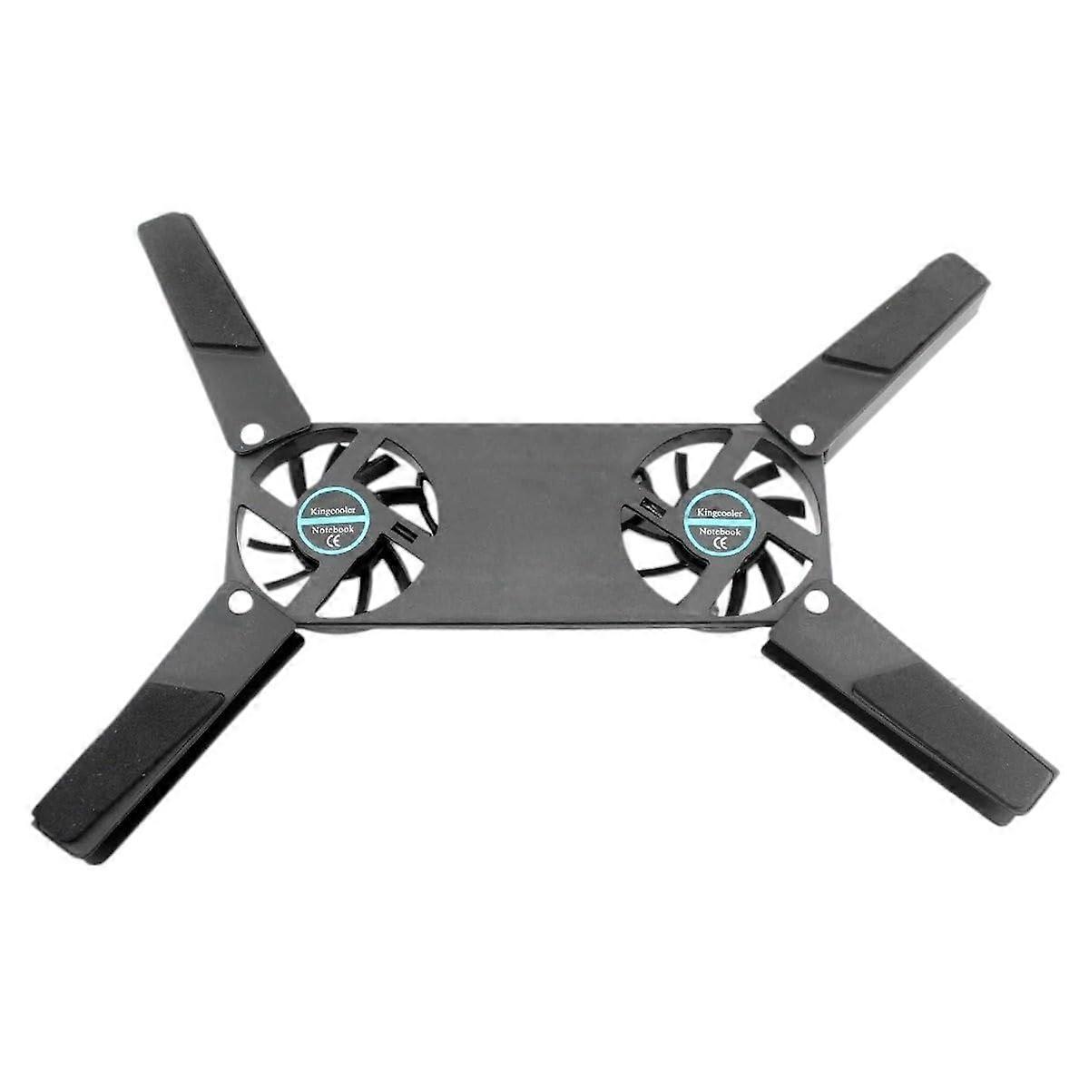 Usab Powered Laptop Cooling Pad with Double 60Mm Fans Foldable Cooler Bracket for Notebook Pc Computer High Reliable Electronic Component