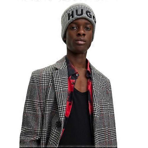 Hugo Embroidered Logo Wool Winter Beanie