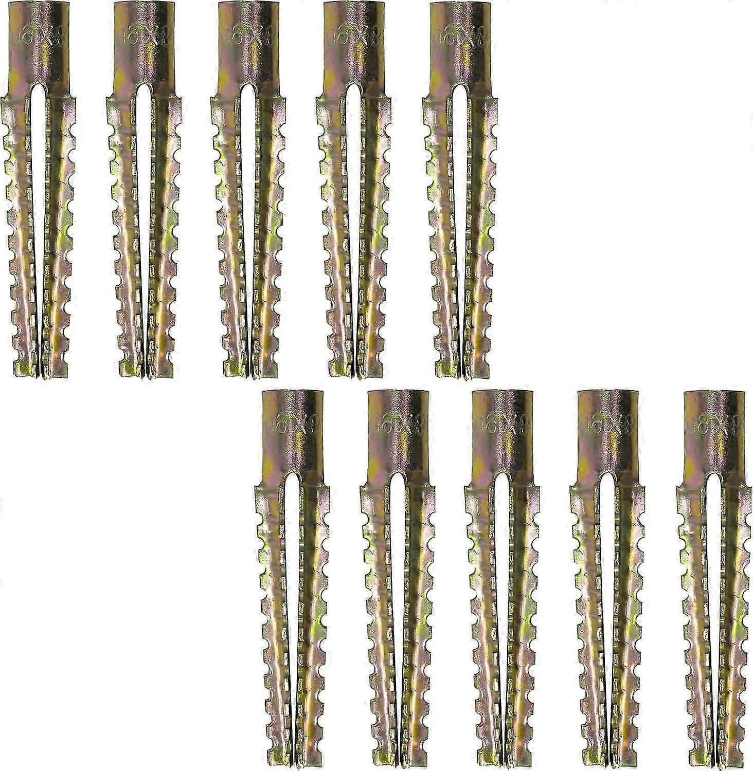 10x Μεταλλικοί πείροι διαστολής - 8x60mm - για στερέωση σκυροδέματος, αεριωμένου σκυροδέματος, πλακιδίων γύψου