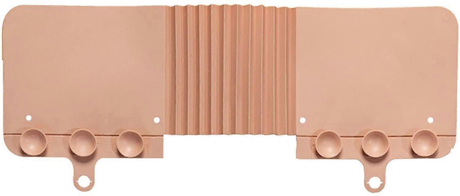 Kitchen Splash Guard Sink Splash Guard, Foldable Splash Guard Panel Silicone Water Splash Guard with Suction Cups Kitchen Gadget (Pink)