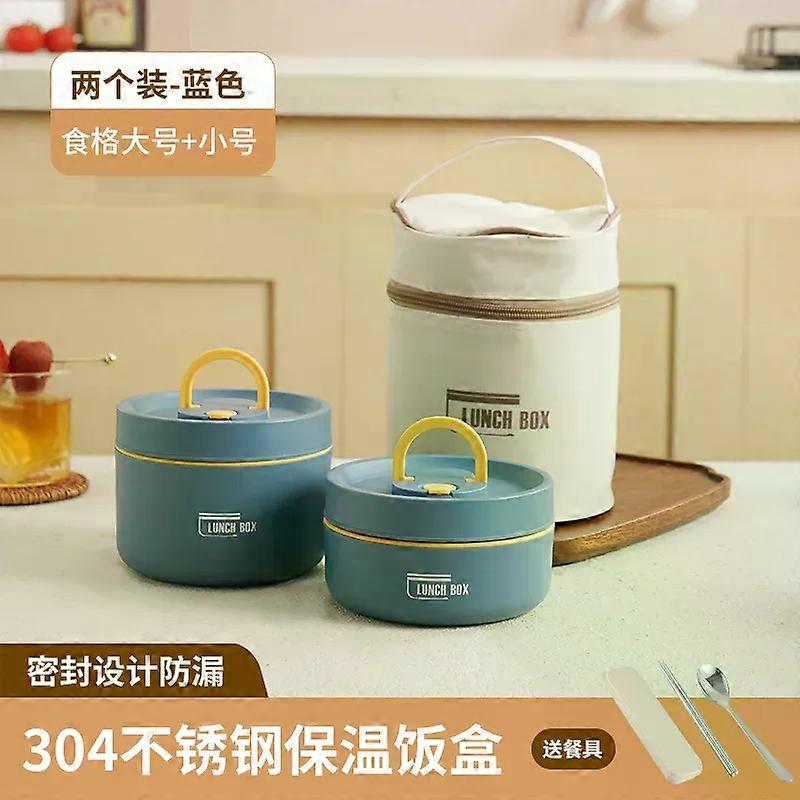 Portable Insulated Lunch Container Set Compartment Thermal Boxes with Storage Bag School Child Bento Box Food Container with Lid