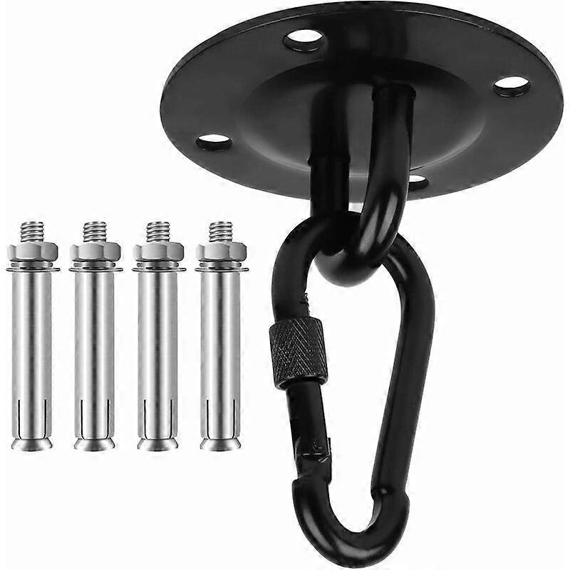 Stainless Hanging Hooks, 400 kg capacity black