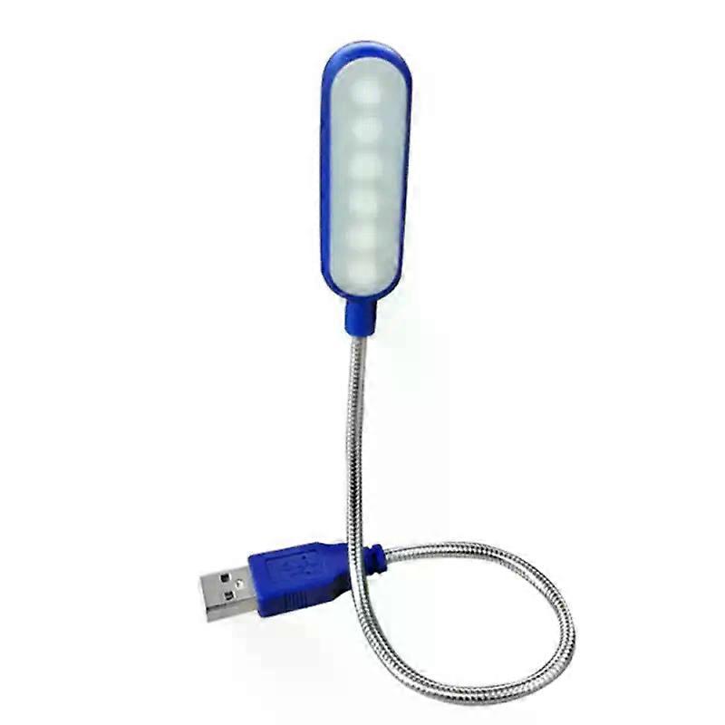 Mini lampe de lecture portable à LED USB, flexible, 6 LED, pour batterie externe, ordinateur portable, Notebook, PC