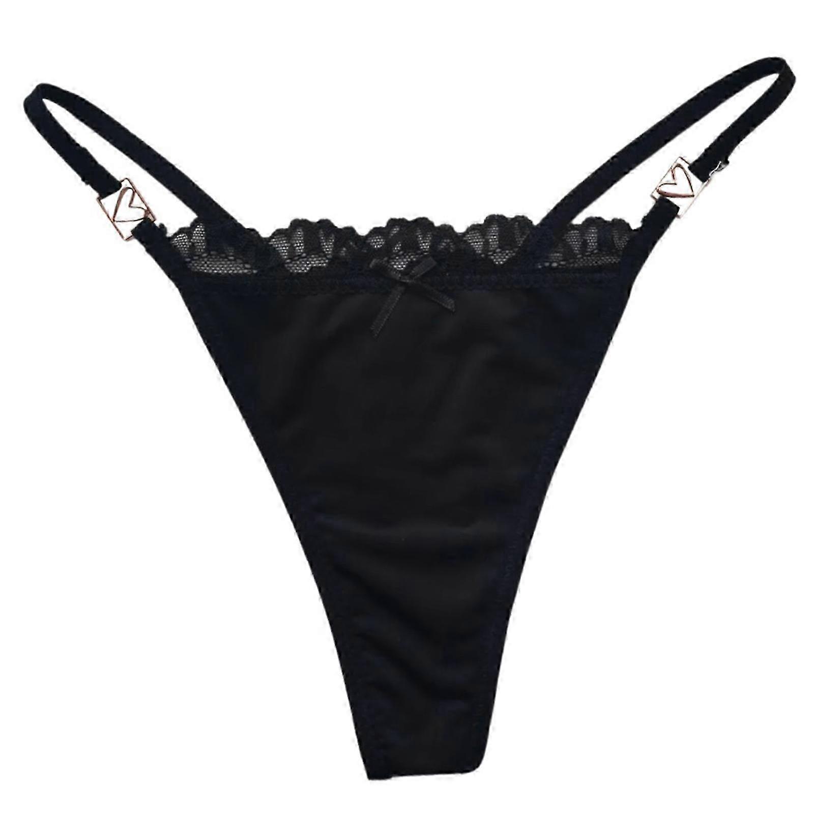 Leopard Print Triangular Underwear with Soft Lace Bows Low Rise G-String Metal Heart Panties Briefs for Women Lingerie zebra stripes