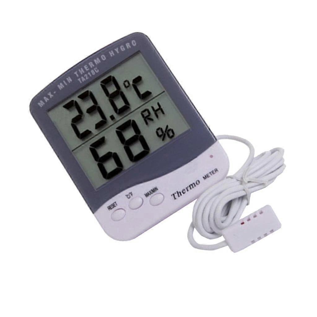TA218C LCD Digital Thermometer Hygrometer for Accurate Temperature and Humidity Monitoring in Aquariums and Refrigerators