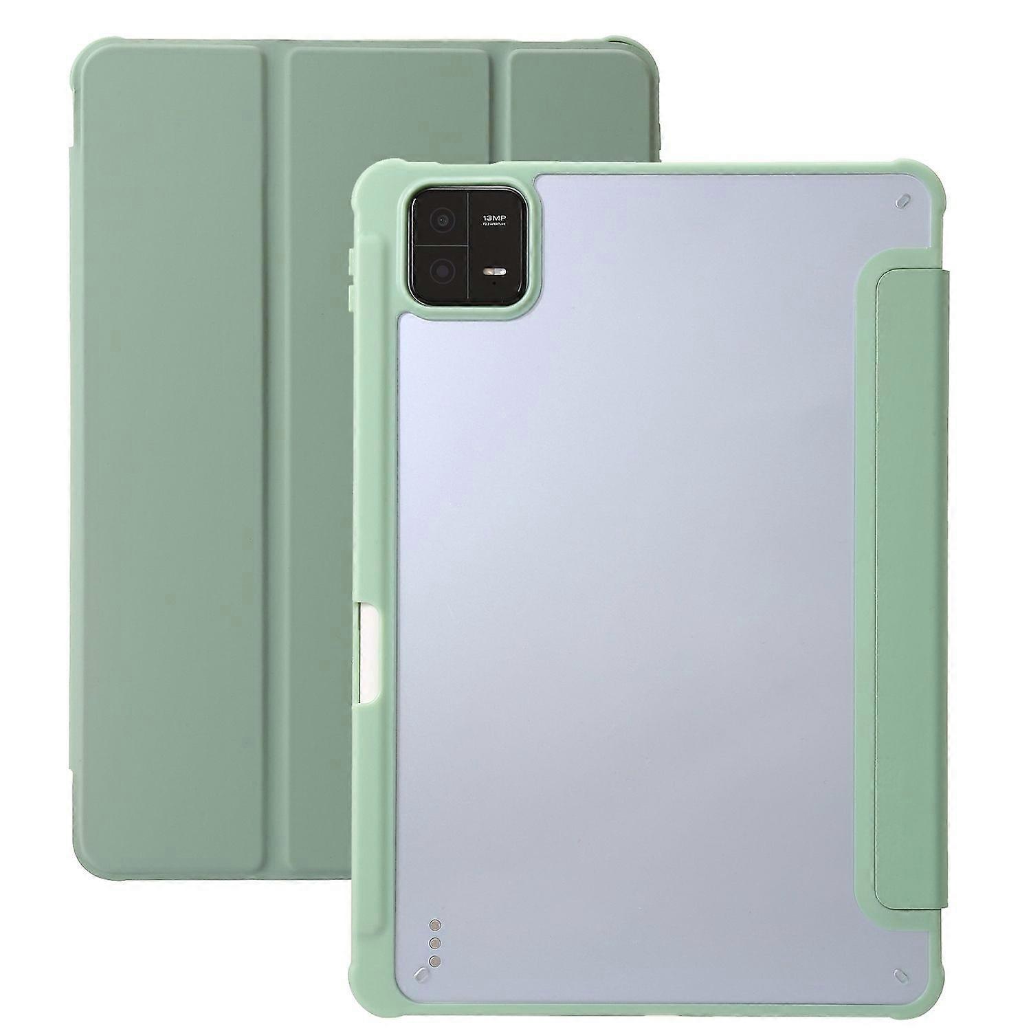 3-Fold Clear Acrylic Leather Case For Xiaomi Pad 6