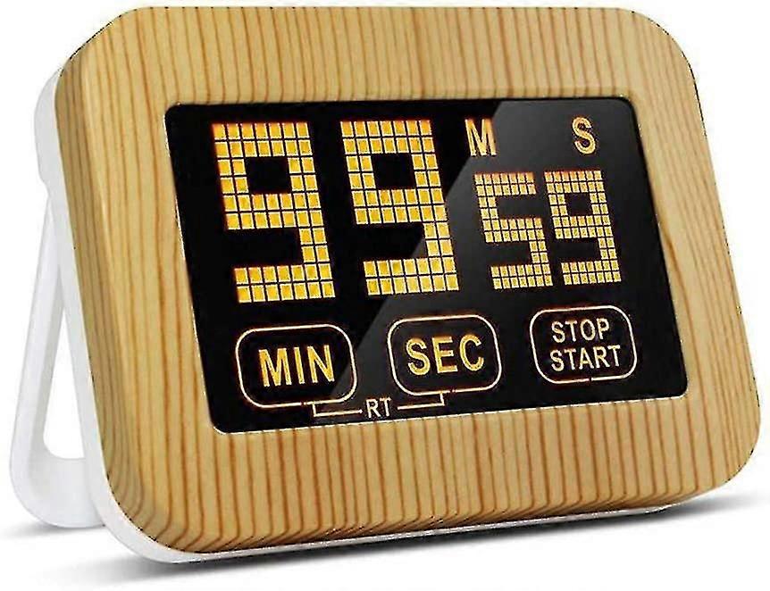 Kitchen Timer, Touch Screen Cooking Timer Magnetic Countdown Count Up Timer With Backlight Lcd Display Electronic Timer Loud Alarm Clock For Cooking