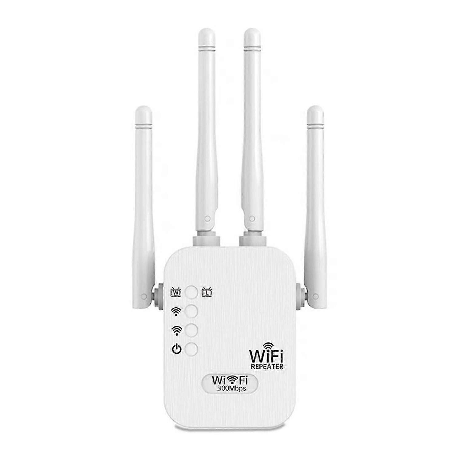Wi-Fi-Extender, Plug-and-Play, großer Abdeckungsbereich, Hochgeschwindigkeitsband mit 300 Mbit/s, 2,4 GHz, einfach einzurichtendes WLAN