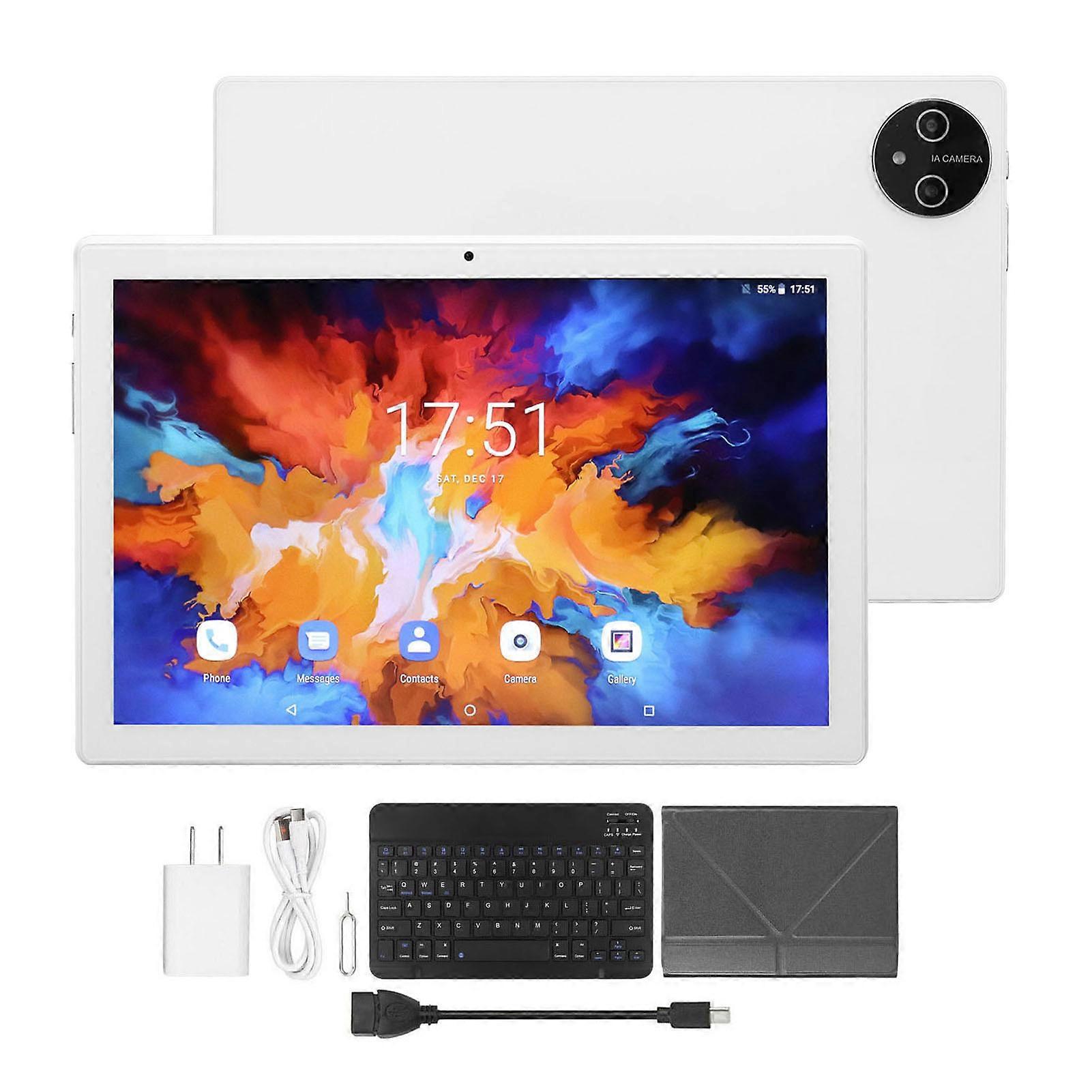 2 in 1 10.1in for Android 11.0 12GB 256GB 8 Core CPU 1920x1200 Business Tablet with Case Keyboard