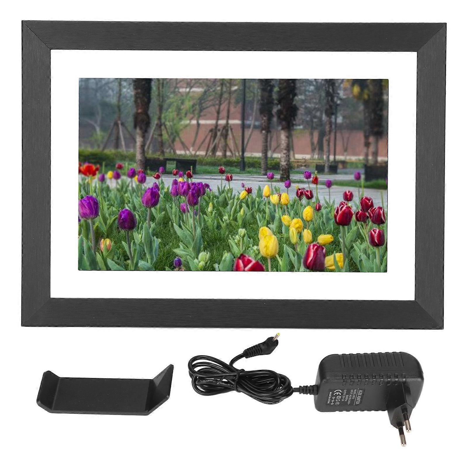 WiFi Picture 10.1in HD IPS Touch Screen Digital Photo Frame Share Photos Remotely Via for Frameo APP