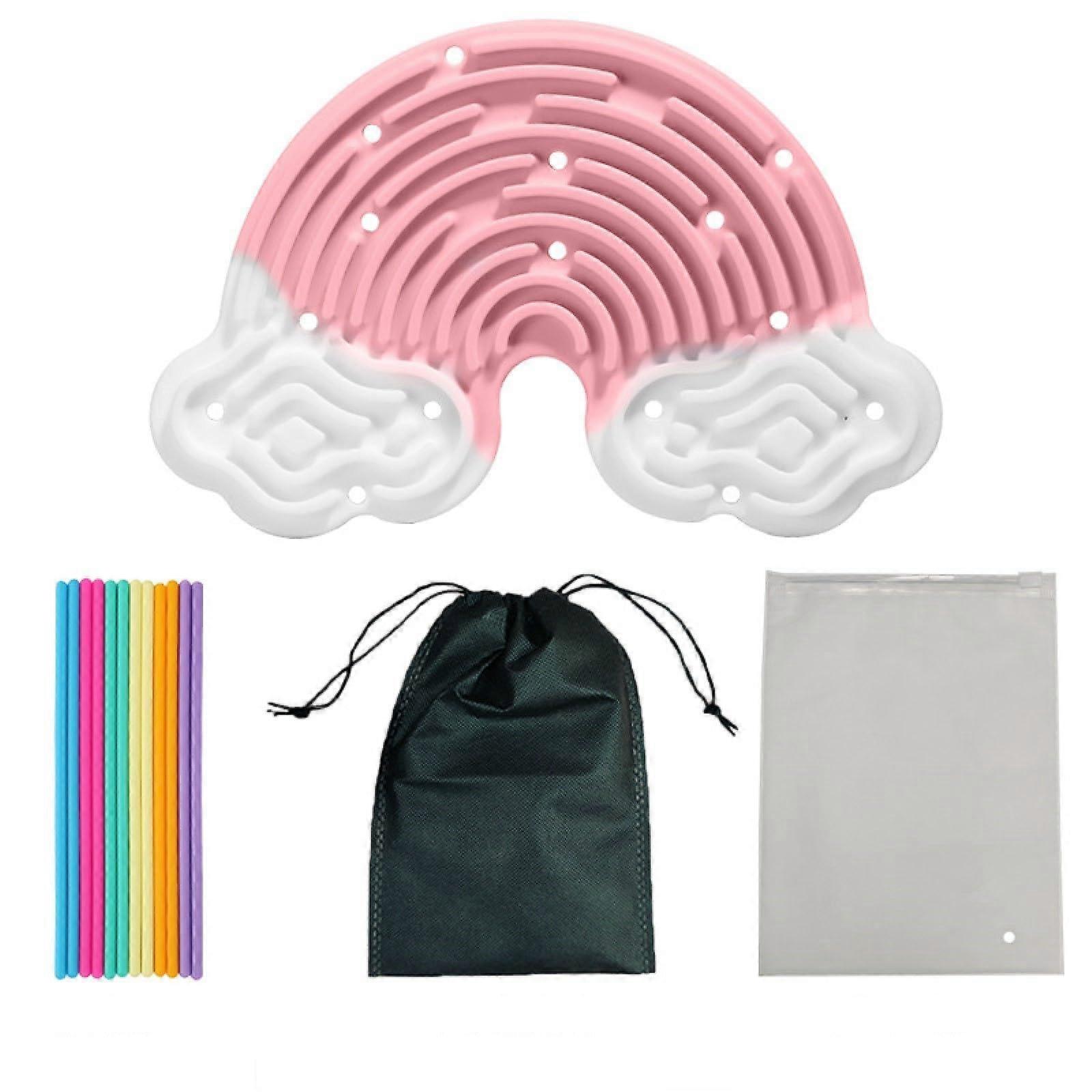 Sensory Activity Board Clouds and Rainbows 001 for Toddlers, Educational Play, Wooden, Colorful Design