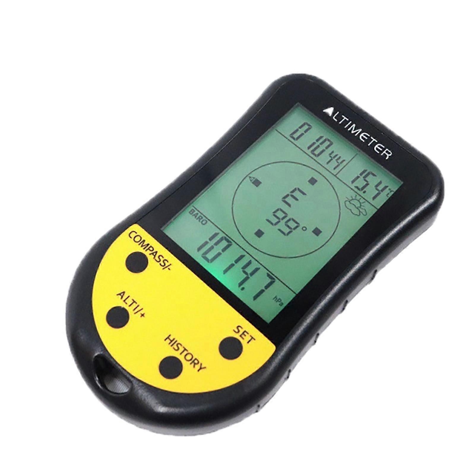 Electronic Digital Altimeter 8 In 1 Multifunction LCD Backlight Altimeter Barometer Weather Forecast Clock Calendar For Climbing Hiking Fishing