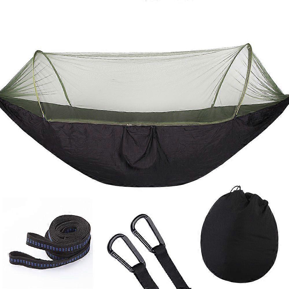 New outdoor camping mosquito net hammock parachute cloth automatic quick opening tent type mosquito proof hammock