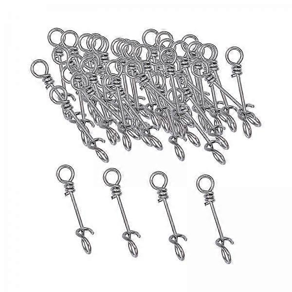 6x 50Pcs Fishing Snaps Fishing Lure Connectors Strong Tackle Lightweight Compact