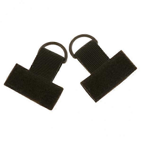 6x2 Pieces Outdoor MOLLE Nylon Webbing T Hook & Loop D Key Green