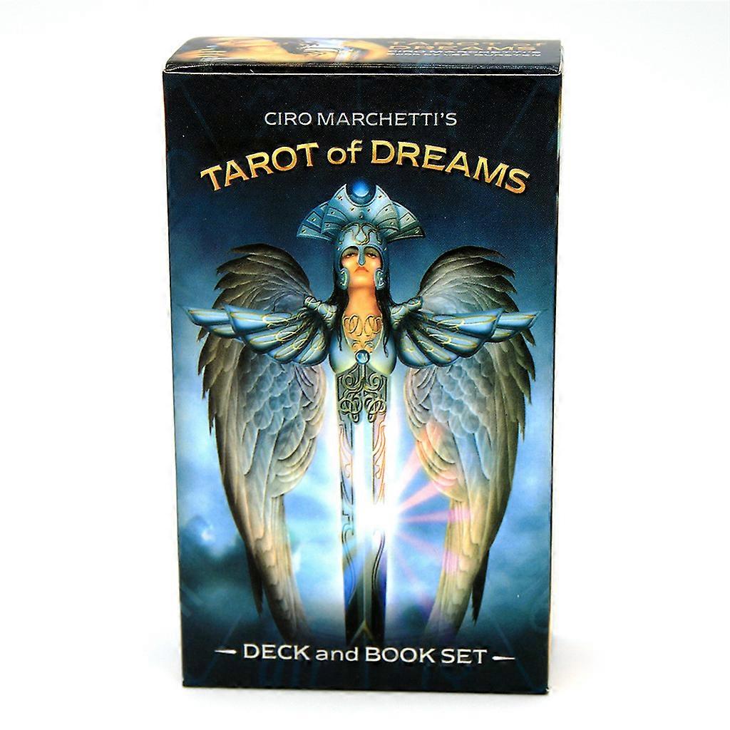 Tarot of Dreams Full English 83 Cards Deck for Oracle Playing Card Fortune Telling Divination Board Game White