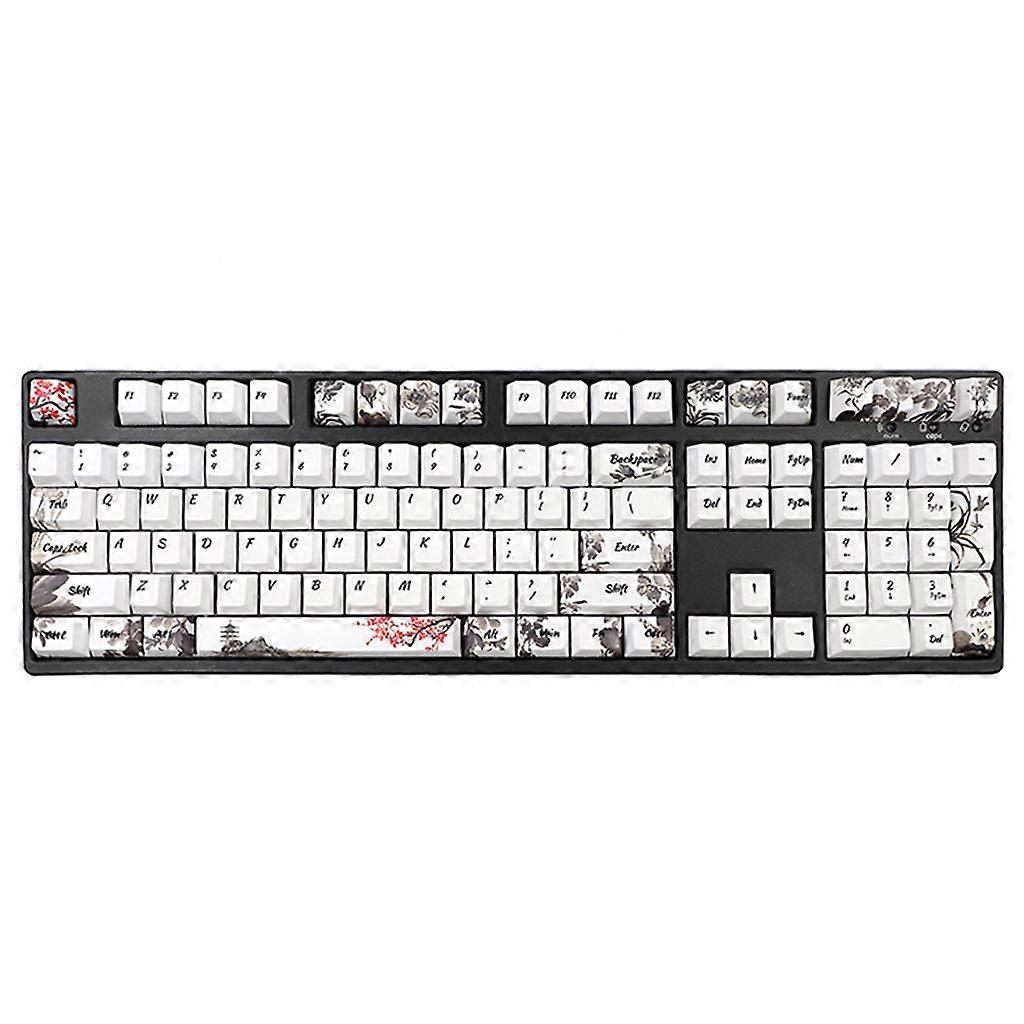 108 Keys/set Personality Cherry Profile Opaque Ink Painting Keycap PBT Dye Sublimation for Key Caps for Mechanical Keybo