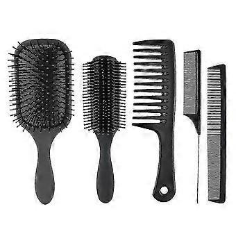5pcs Paddle Hair Bürste Entwirrungsbürsten Kamm Set Für Männer Frauen Wet Dry Haarbürste Lange Dicke Dünne Lockige Naturhaar V -Y