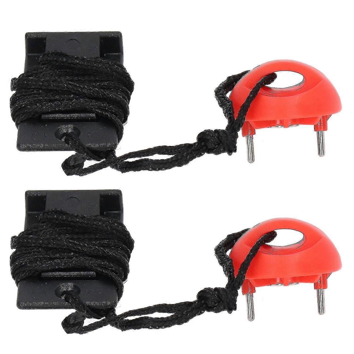 2pcs Universal Treadmill Safety Key, Magnetic Security Switch Lock with Emergency Stop Switch