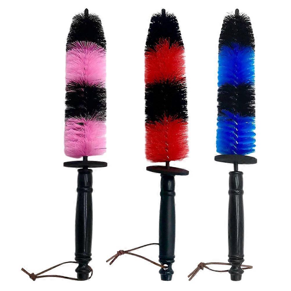 3pcs Wheel Cleaning Brush Kit with Elastic Rim Brush for Car & Bicycle – Long Handle Tire Cleaner with Flexible Bristles for Effective Dirt Removal