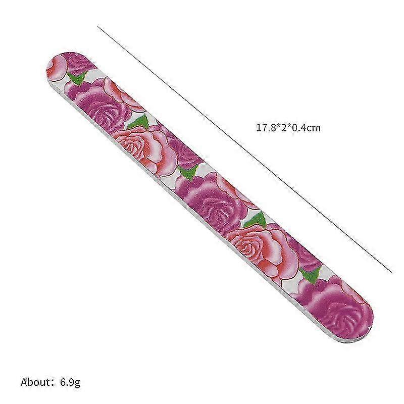 8pcs Nail File Reusable Fingernail File Professional Sponge Finger Nail File
