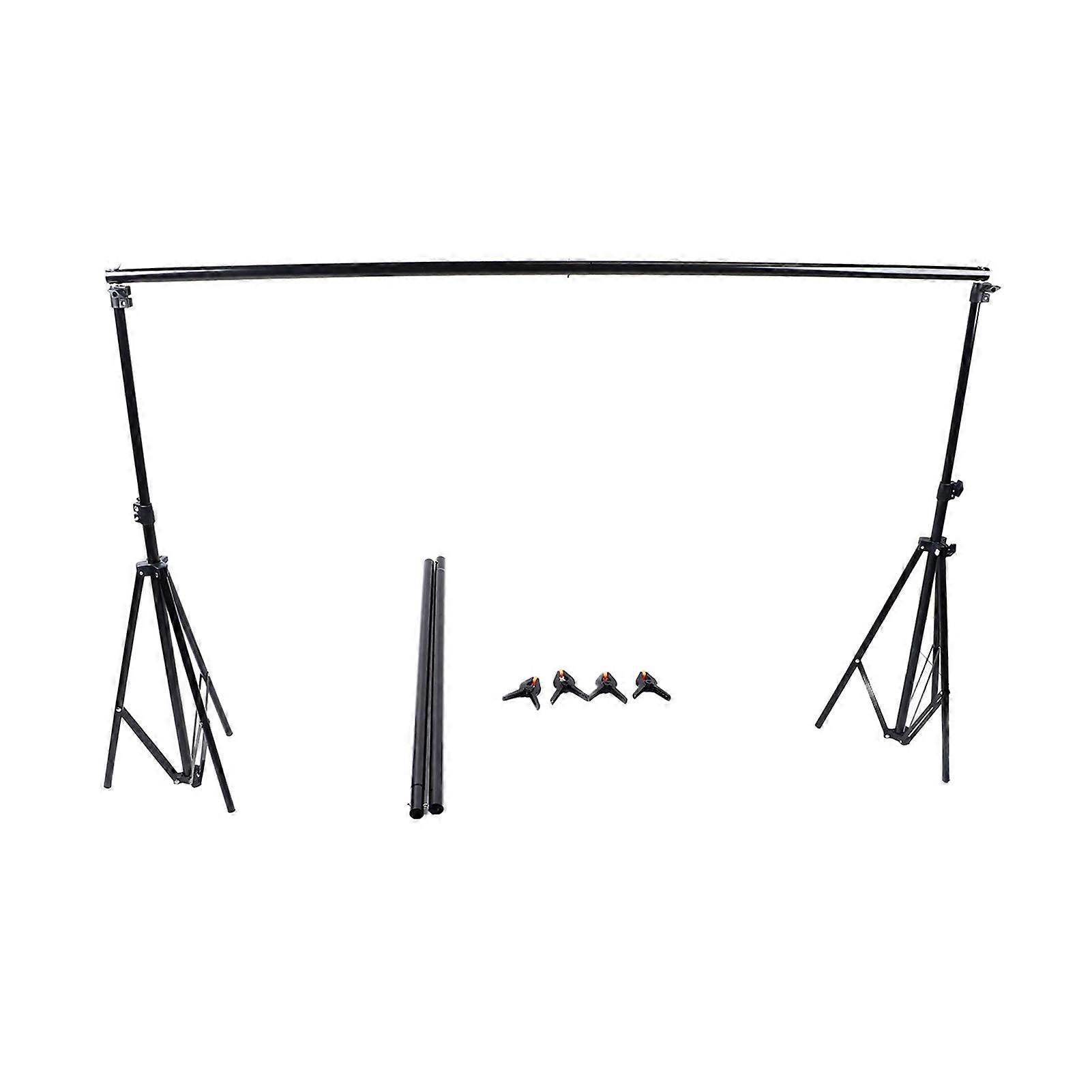 6.6x9.8ft Backdrop Stand Metal Adjustable Height Stable Support Photo Video Studio Backdrop Stand for Parties Wedding