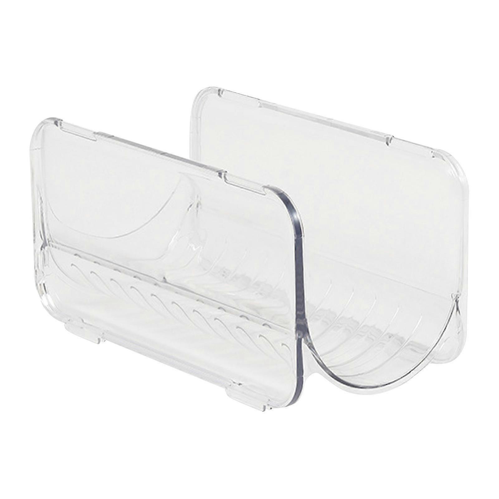 Household water bottle organizer transparent plastic stackable water bottle storage rack p