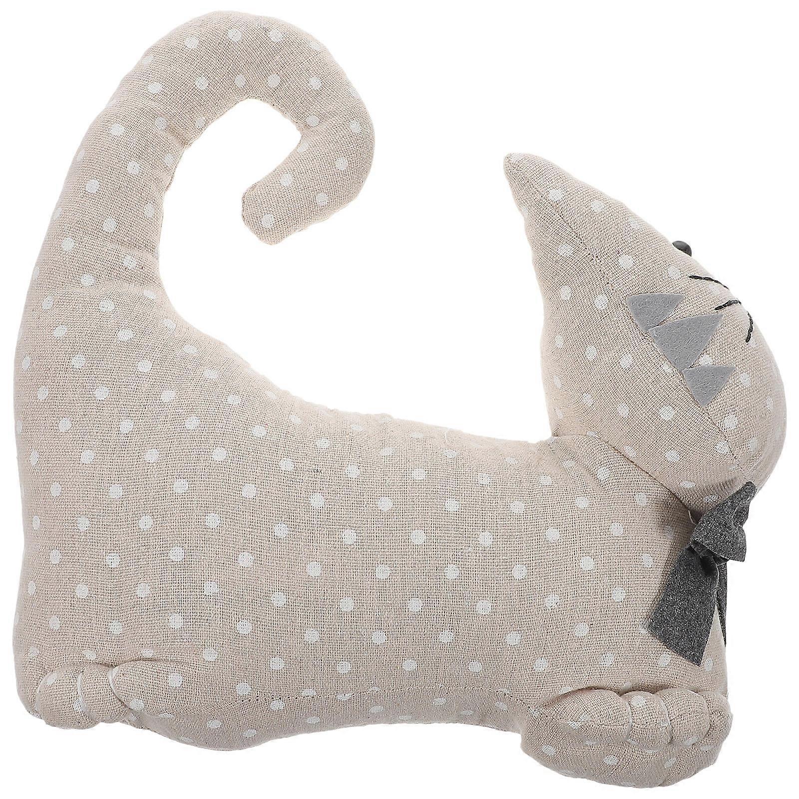 Stable Door Stopper, Fabric Stuffed Cat for Bedroom and Decoration Purpose